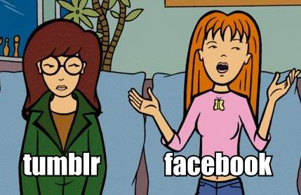 Love this #meme. I often come to Tumblr to find some cool content, away from ‘Bragbook’ #facebook