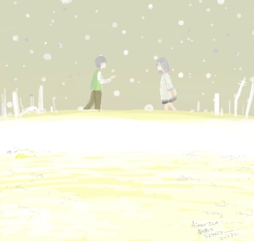 shizumi:  The cover of Aimer’s new single, and a pixiv artist’s impression from here.  