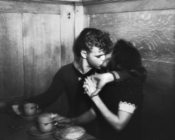  Sailor kissing his girl during blackout in Seattle, 1941 