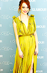 s-tone-blog:  Emma Stone Wearing Yellow (requested by lens-flares) 