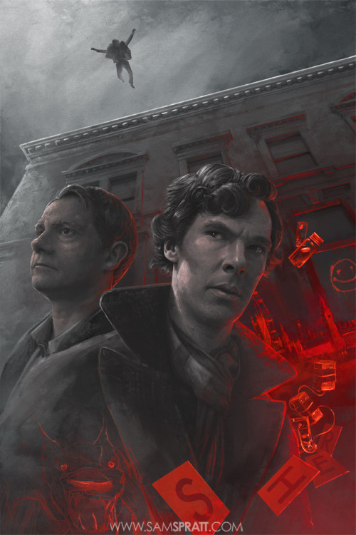 samspratt: “Sherlock” - Poster Illustration by Sam Spratt