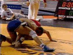 wrestlingisbest:  Dave Schultz cross ankle