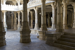 inside Jain temple of Ranakpur, India (by