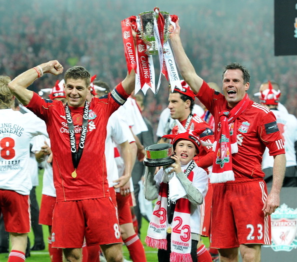 themanwiththegoldengun:  liverpool fc celebrating their carling cup victory at wembley