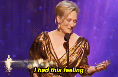 dardeile:  Meryl Streep accepting her third Oscar for The Iron Lady at the 84th
