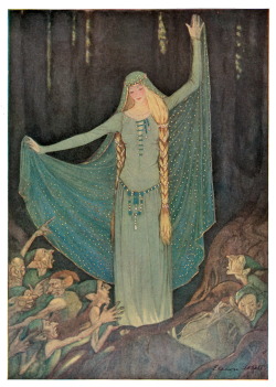 prairiehamster:  This cloak is so so lovely. Illustration by Elenore Abbott, and I’m afraid I don’t know the fairytale in question. 