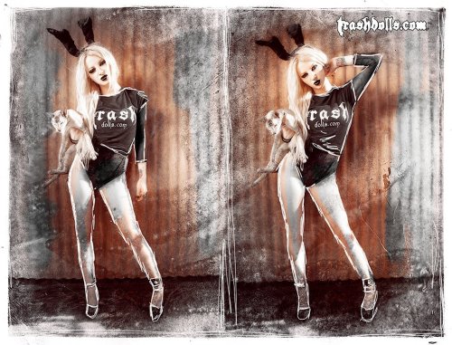 dawndeechristian:  www.trashdolls.com Model: RABBIT TRASH (Dawn Dee Christian) Photography/Editing: Tom Anewwave 