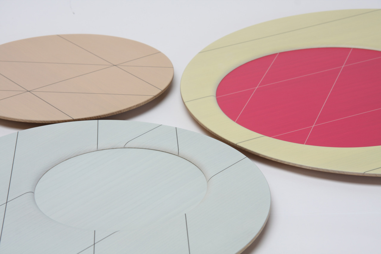 Colour platters, colors by Scholten & Baijings, manufactured by Karimoku