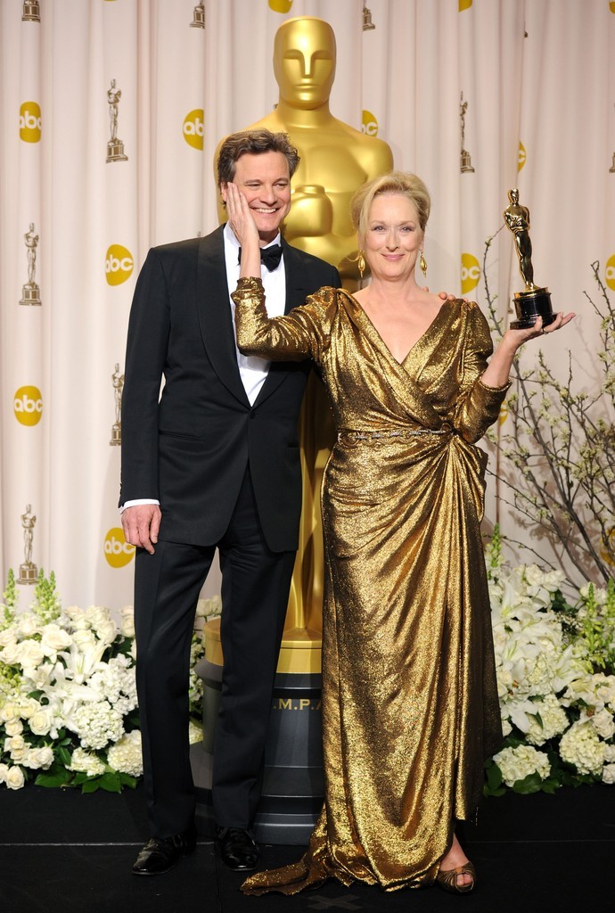 bohemea:  suicideblonde:  Colin Firth and Meryl Streep in the press room for the