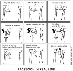 imjustcreative:  Facebook In Real Life 