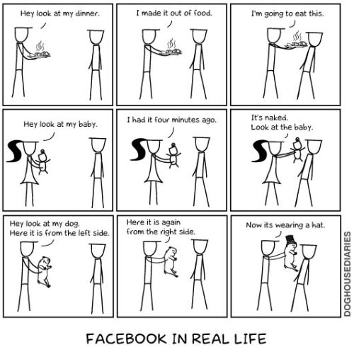 imjustcreative:  Facebook In Real Life 