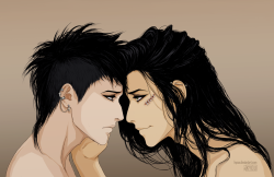 xkyoux:  Marcin &amp; Nivan. My OC’s &lt;3 