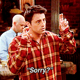 rachelsgreen:  Ross + Joey + air quotes 