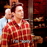 rachelsgreen:  Ross + Joey + air quotes 
