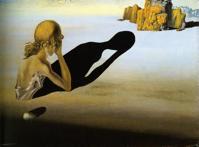 Salvador Dali
Remorse, or Sphinx Embedded in the Sand 1931 Kresge Art Museum, Michigan State University, East Lansing, M.D., United States Of America
Oil on canvas, 27 x 19 cm