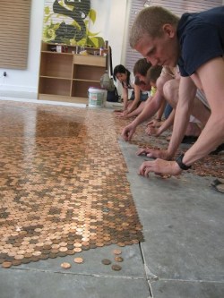 Dewdrops-On-Roses:  Waywardturtle:   Flooring That Only Costs About $1.44 Per Square