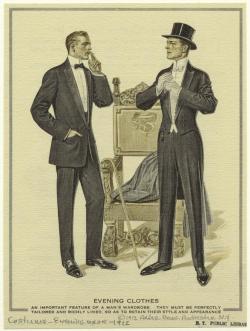 lostsplendor:  Evening Clothes, c. 1912 via