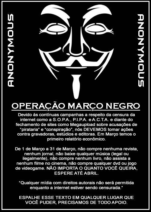 rockinbrasil:  NOS AJUDE A TE AJUDAR.  O mês de março promete ser tumultuado na