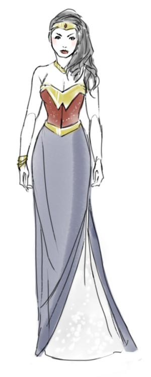 kaciart: Been looking at all the dresses from the Oscars. So..this happened. Kory would be one of th