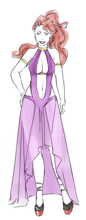 kaciart: Been looking at all the dresses from the Oscars. So..this happened. Kory would be one of th