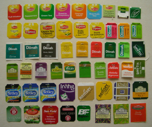 Tea tags collection by Raincloud☁ on Flickr. A collection of premium teas. 