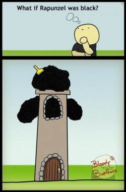 speerjw:  What if Rapunzel was black? 