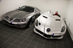 automotivated:  Mercedes McLaren SLR 722 and Stirling Moss (by LuxuriousDeidesheim)