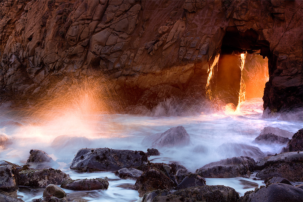 ianbrooks:  The Firehole Located in Pfeiffer Beach, Big Sur, CA, in a secluded beach