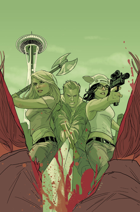 philnoto:  Emerald City Comic Con exclusive cover for Fanboys Vs. Zombies from Boom! Comics
