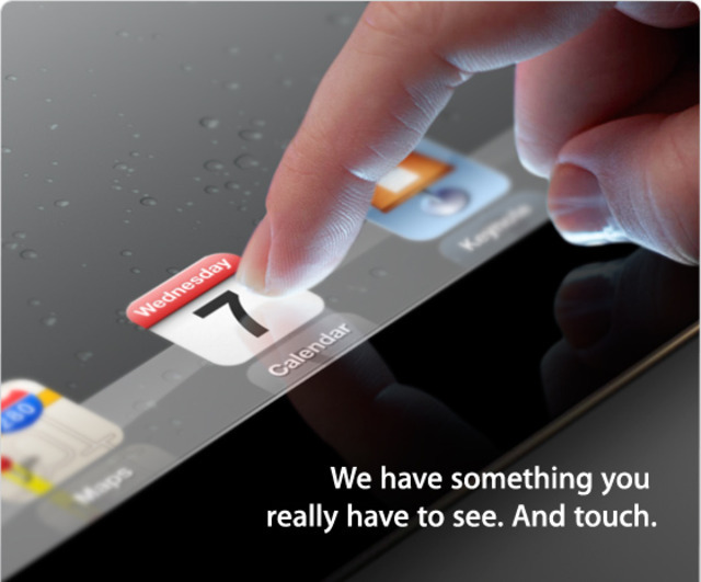 whiterainbows:
“ Official: Apple “iPad 3” event slated for March 7th in San Francisco.
Look at that photo. That screen will look absolutely amazing.
”