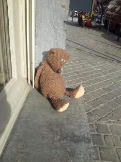 sadstuffonthestreet:  Depressed Teddybear