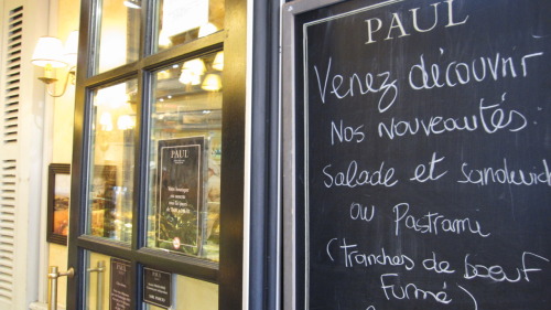 scarletemoniaga:  Paul is everywhere in France and whenever I passed it, there was always long queue. I tried too and it’s pretty good. I like the font logo as well..;)