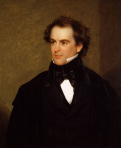 – Nathaniel Hawthorne  .Portrait Of Nathaniel Hawthorne, 1840. Charles Osgood (1809-1890).