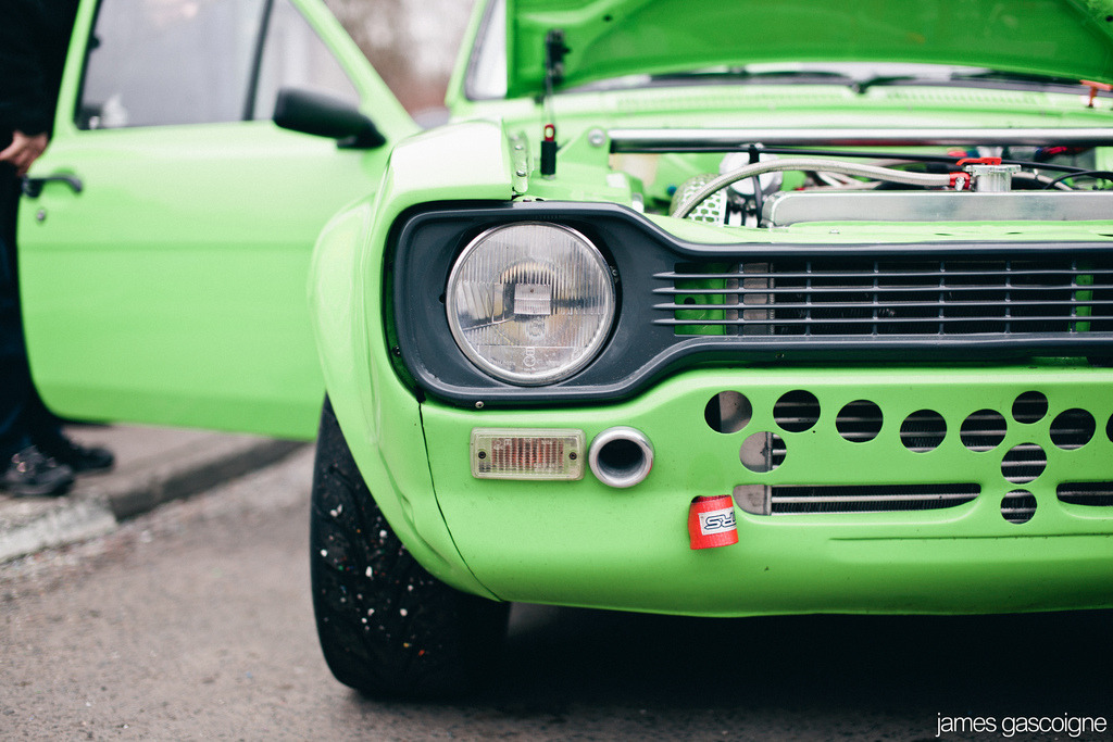 This awesome Cosworth powered Mk1 Escort came into DynoTorque next door today. Even though it was bright green, it was still stunning. Clean as a whistle, great to see Mk1’s like this.