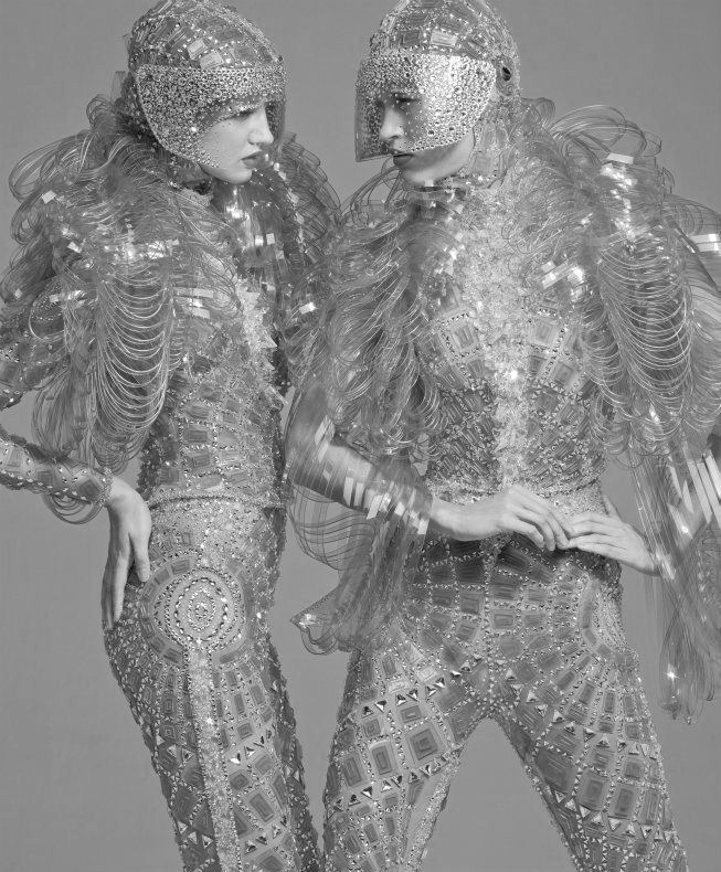 inspirationgallery:  Harper’s Bazaar Arabia Calendar 2012. -converted to b&amp;w