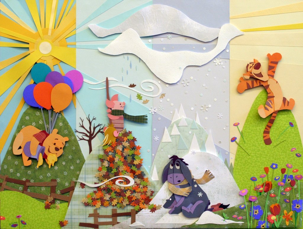 theimages:  Winnie the Pooh papercraft, Ben Butcher 