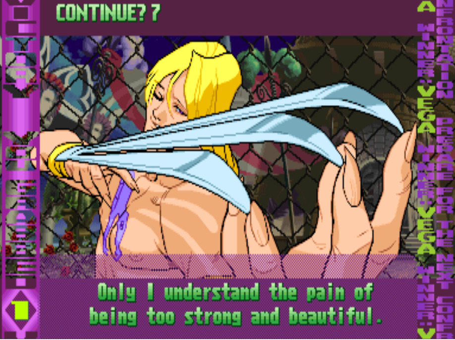 Bison2Winquote — - Vega Fabio La Cerda, Street Fighter Alpha 3