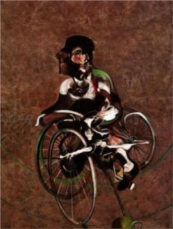 Portrait Of George Dyer Riding A Bicycle - Francis Bacon