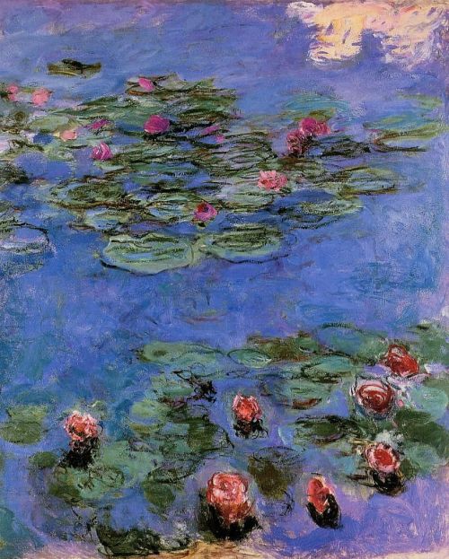  Claude Monet - Red Water Lilies, 1914-19. Oil on canvas  