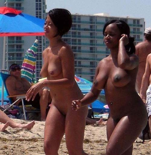 Black woman nude beach