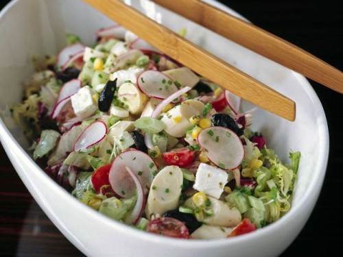 Chopped Vegetable Salad with Creamy Oregano Dressing
With its creamy oregano dressing, this is a good salad any season of the year. It is substantial enough to serve for a light supper or luncheon with grilled chicken or shrimp. Experiment with other...
