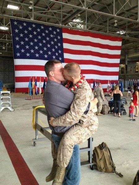 Thank god dadt is overturned! My heart just swelled when I saw this picture. I’m still smiling