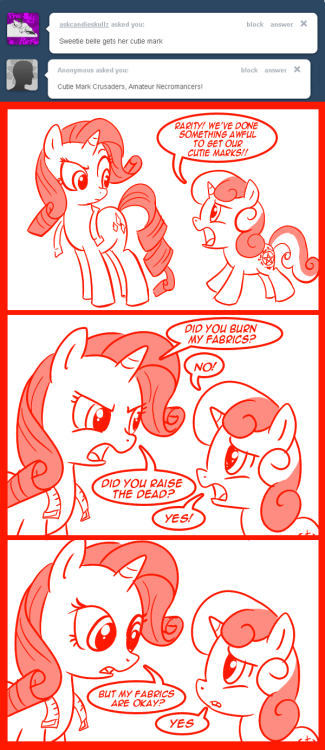 madmaxcomics:  BANG! “Rarity you killed pinkie pie zombie!” “she was a zombie?”  Priorities