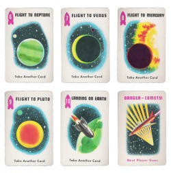 old-ads-and-mags:  Space Race card game