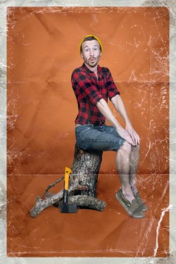 Men Photographed in Stereotypical Pin-Up