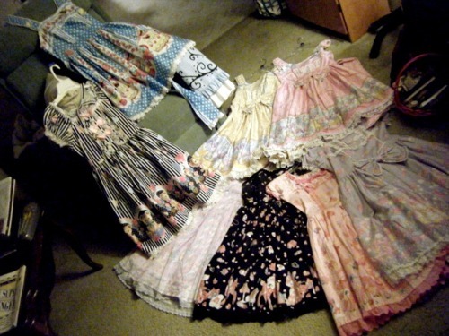 littlepancake:  My lolita dresses! (I think I have posted this before? If I have I’m sorry!!)