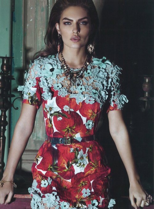 fuckyeahfashioneditorial: Mediterranean Bombshell | Amica | March 2012 | Mo