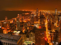 simplynorule:  Downtown Chicago as seen from