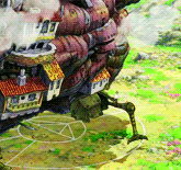 qquiet:  Studio Ghibli gifs: Hayao’s Moving Castle  “Look at that. They call