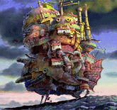 qquiet:  Studio Ghibli gifs: Hayao’s Moving Castle  “Look at that. They call